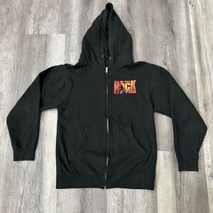 Queen We Will Rock You Musical Tour sweatshirt hoodie zip up no size tag Large
